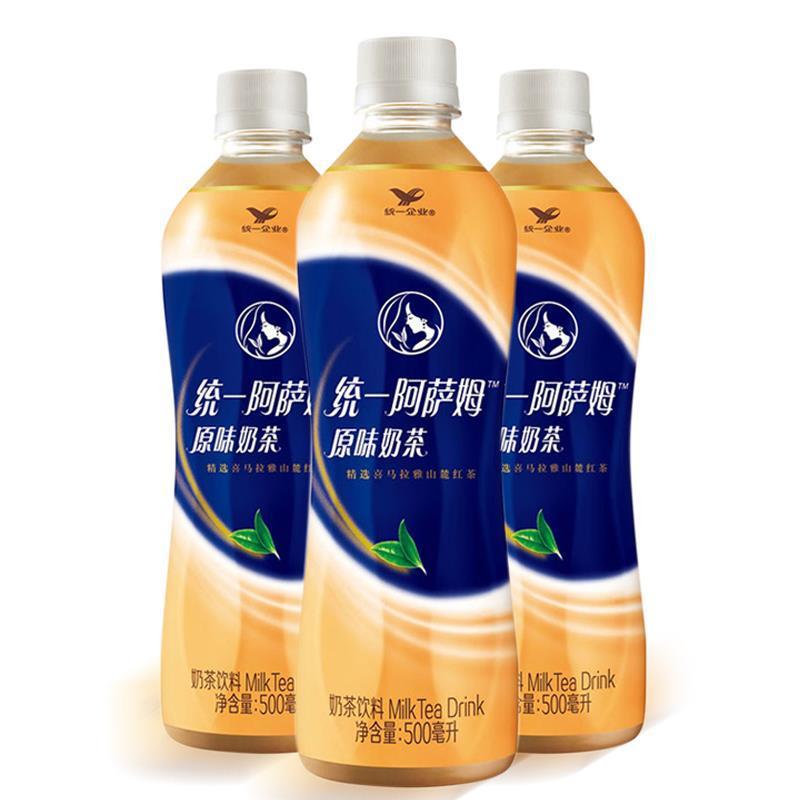 阿萨姆统一奶茶500ml*15瓶/12瓶多省包邮独立站跨境