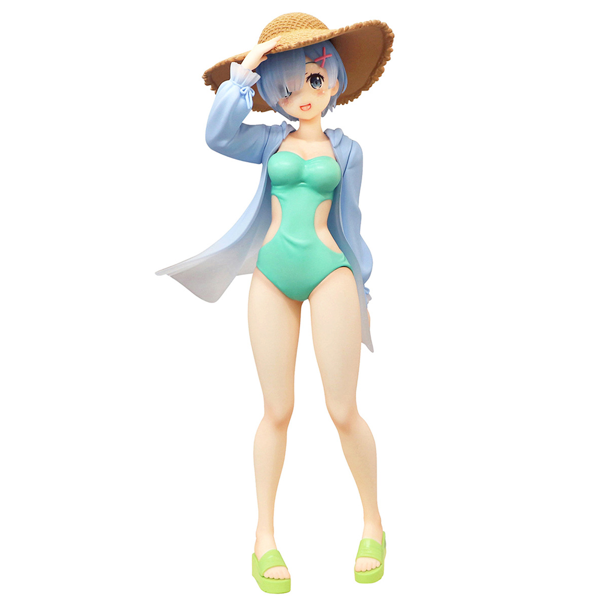 正版现货 furyu re:从零 雷姆 蕾姆 夏日纪行ver. 景品手办 摆件