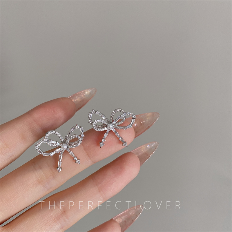 Earrings Sterling Silver Needle Frosty Style Earrings Female Korean Style Fashionable and Versatile Earrings Fashion