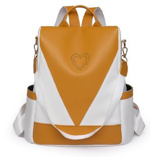 Foreign Trade Simple Backpack Women's Summer New Fashion Soft Leather Large Capacity Travel Backpack College Students Bag