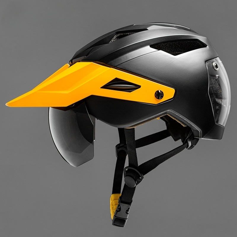 德国eroade自行车骑行头盔男女山地车公路车带风镜骑行帽装备