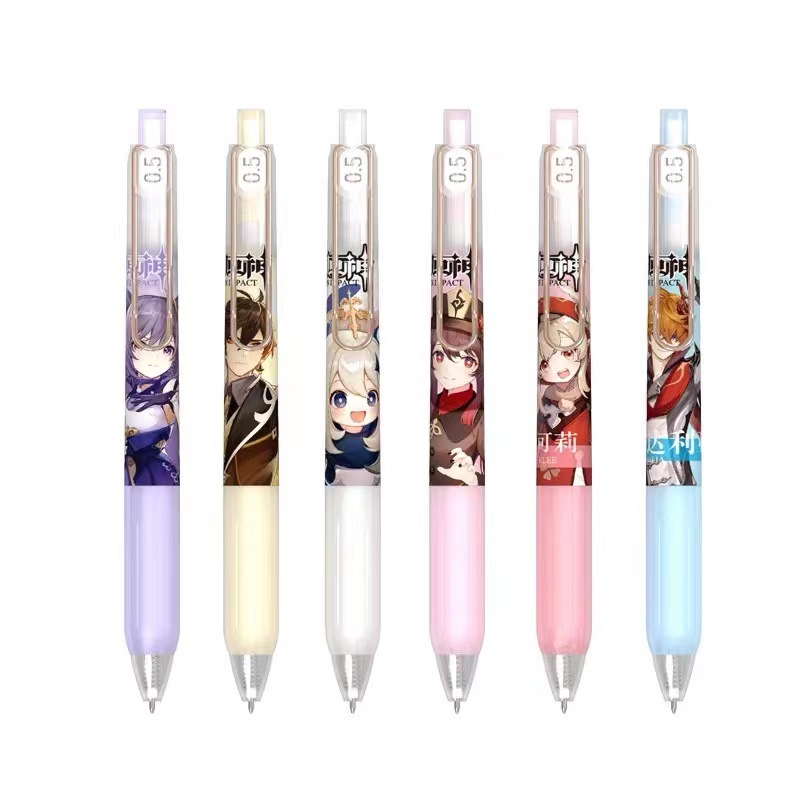 New Original Magic Pen Blind Box Pen Girl Cheap Press Gel Pen 0.5mm Black Gel Ink Pen Original God Peripheral Stationery