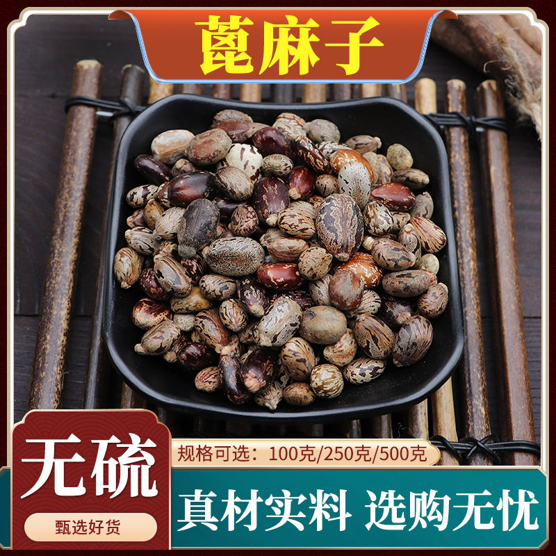 蓖麻子中药材蓖麻子大粒干货新鲜蓖麻仁篦麻种子天然无添加500g克