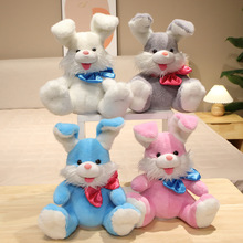 儿童小兔子毛绒玩具兔子电动毛绒玩具白兔公仔生日宝宝礼物小公仔