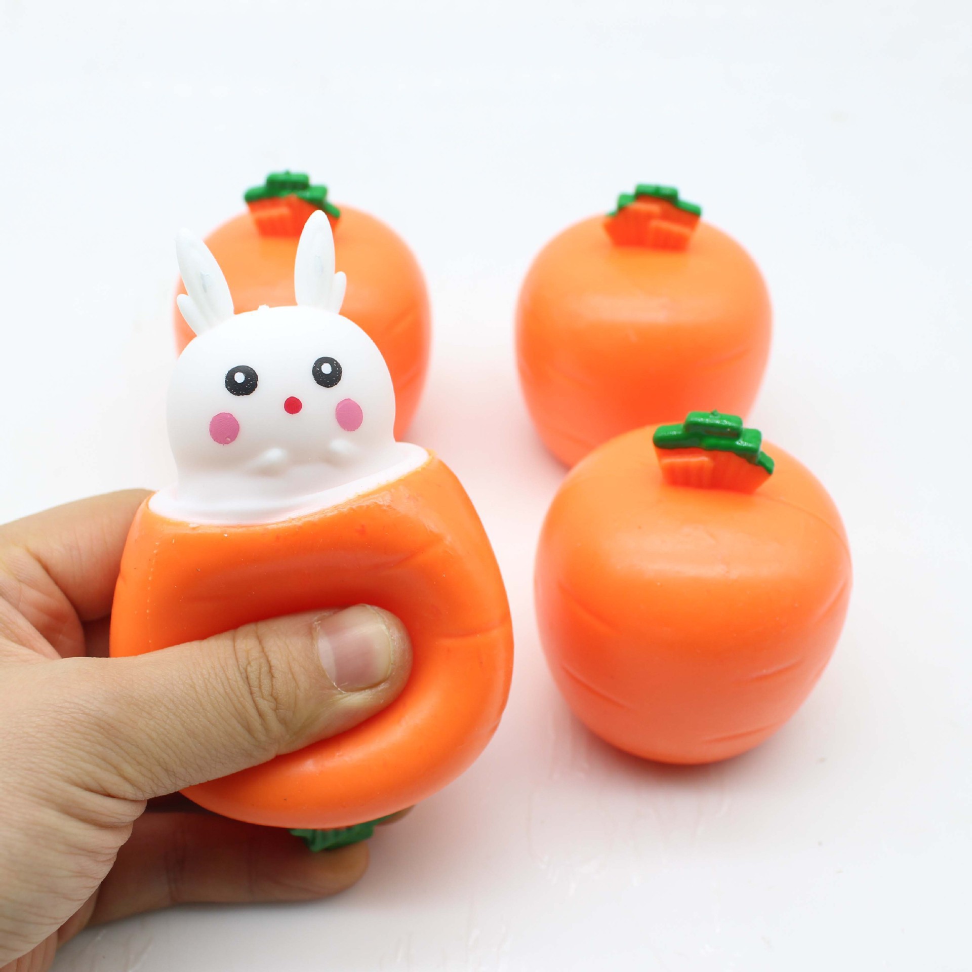 Decompression Vent Radish Rabbit Squeezing Toy New Exotic Carrot Cup Pressure Reduction Toy TPR Hu Radish Rabbit Spot