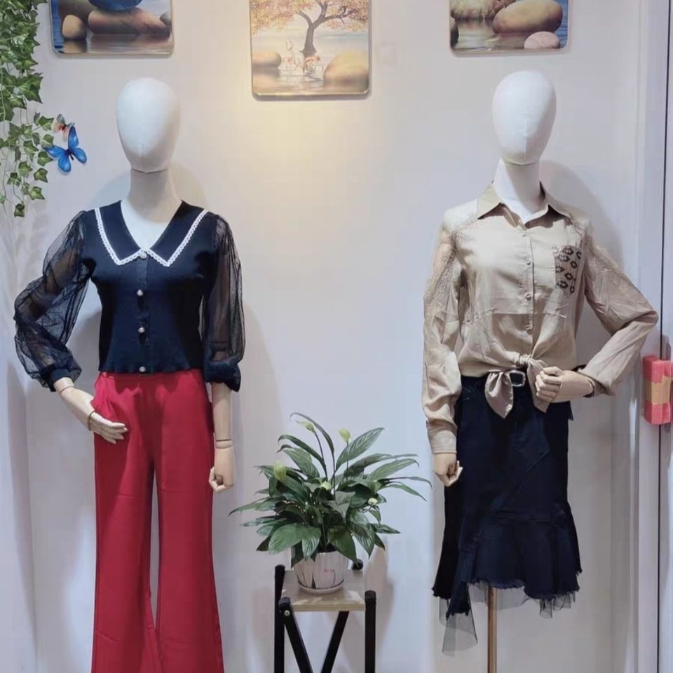 服装店模特道具女半全身女装橱窗人台衣服展示架婚纱人体模特架子