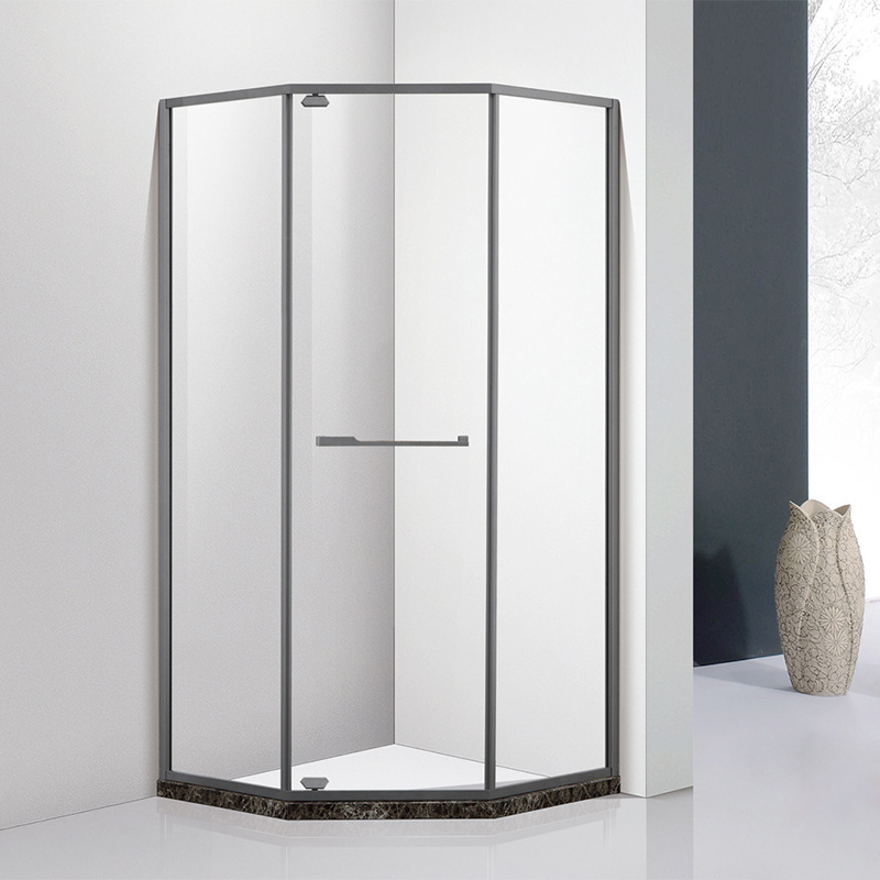 新款 干湿分离洗澡间 不锈钢淋浴房圆弧扇形淋浴房卫生间玻璃移门