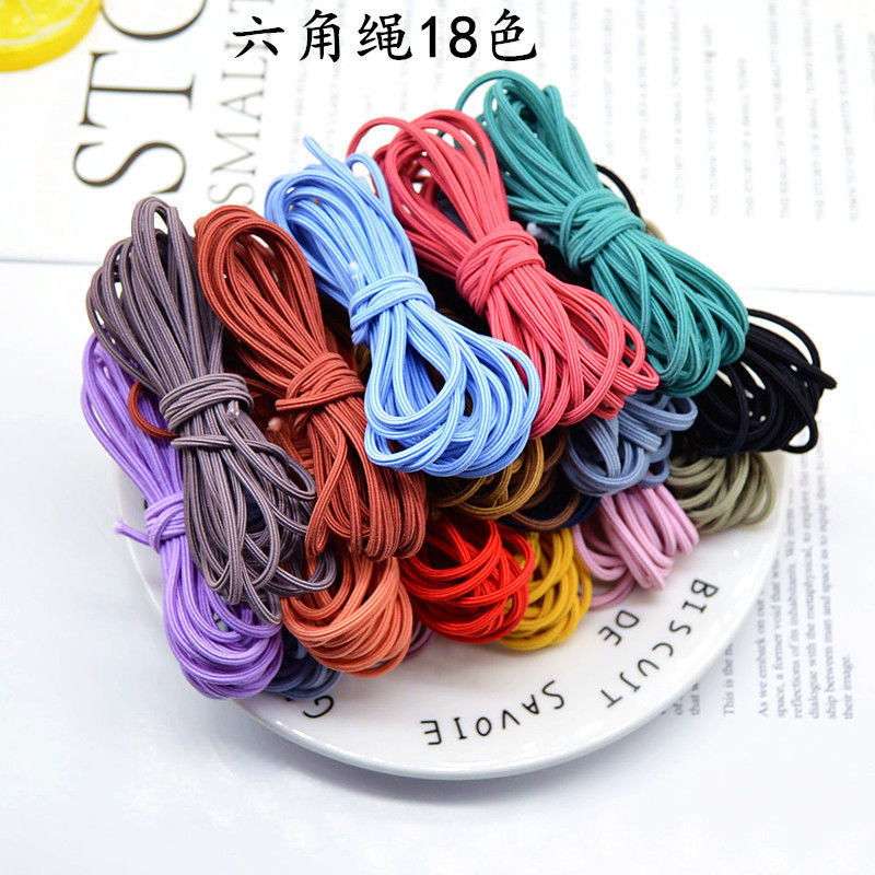 Semi-Finished Korean High Elastic Rubber Band Ponytail Homemade Raw Materials Dongdaemun Handmade Hair Accessory