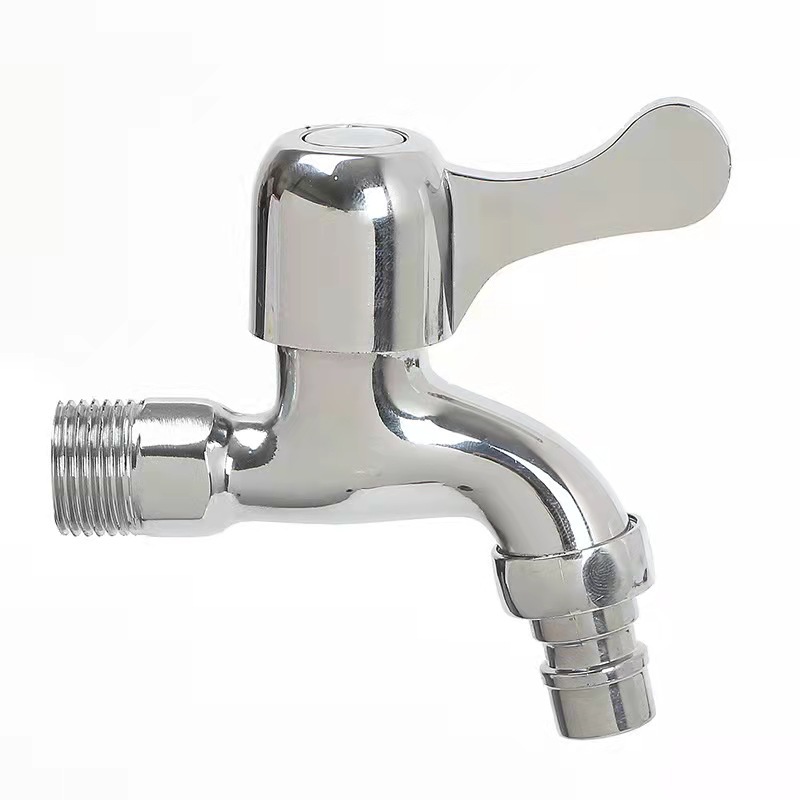 Manufacturers Divided Alloy Electroplating Washing Machine Water Tap Balcony Mop Pool Quick Opening Faucet Wall Washing Machine Wholesale