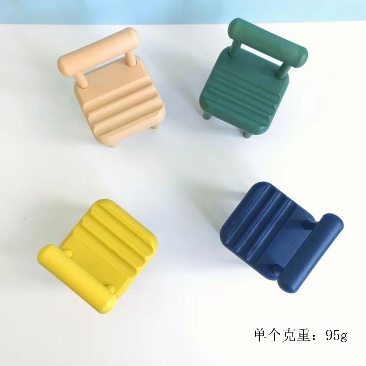 Factory Direct Sales Desktop Mini Stool Mobile Phone Holder Small Decoration Portable Adjustable Mobile Phone Holder