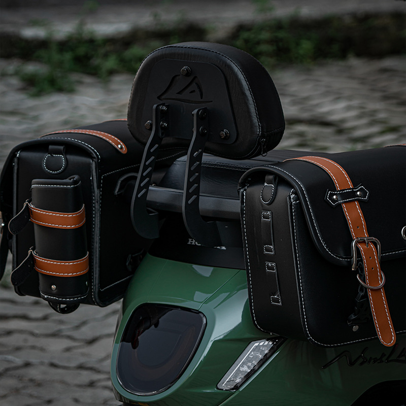 gs复古摩托车防水侧包马鞍两侧边包机车踏板后尾箱驼挎包旅行挂包