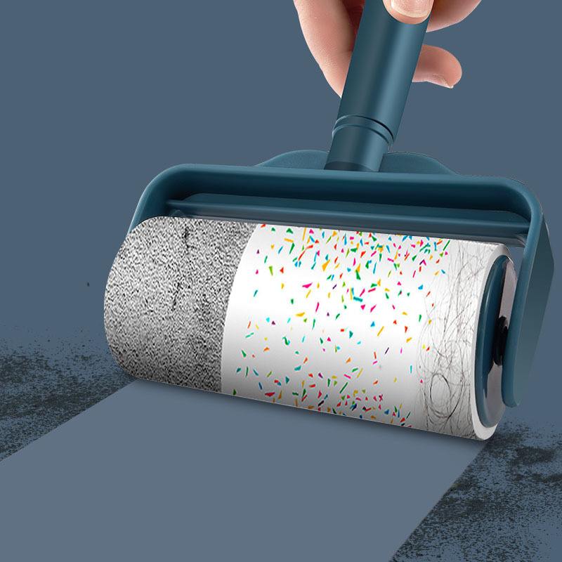 便携式撞色可撕式粘毛器滚筒粘尘器宠物粘毛器衣服除毛除尘滚毛刷