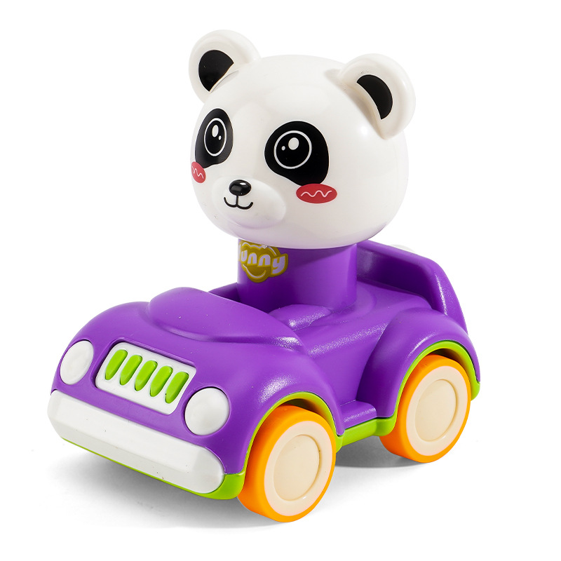 Tiktok Red Children Toy Boy Simulation Toy Car Model Cartoon Press Inertia Car Stall Toy