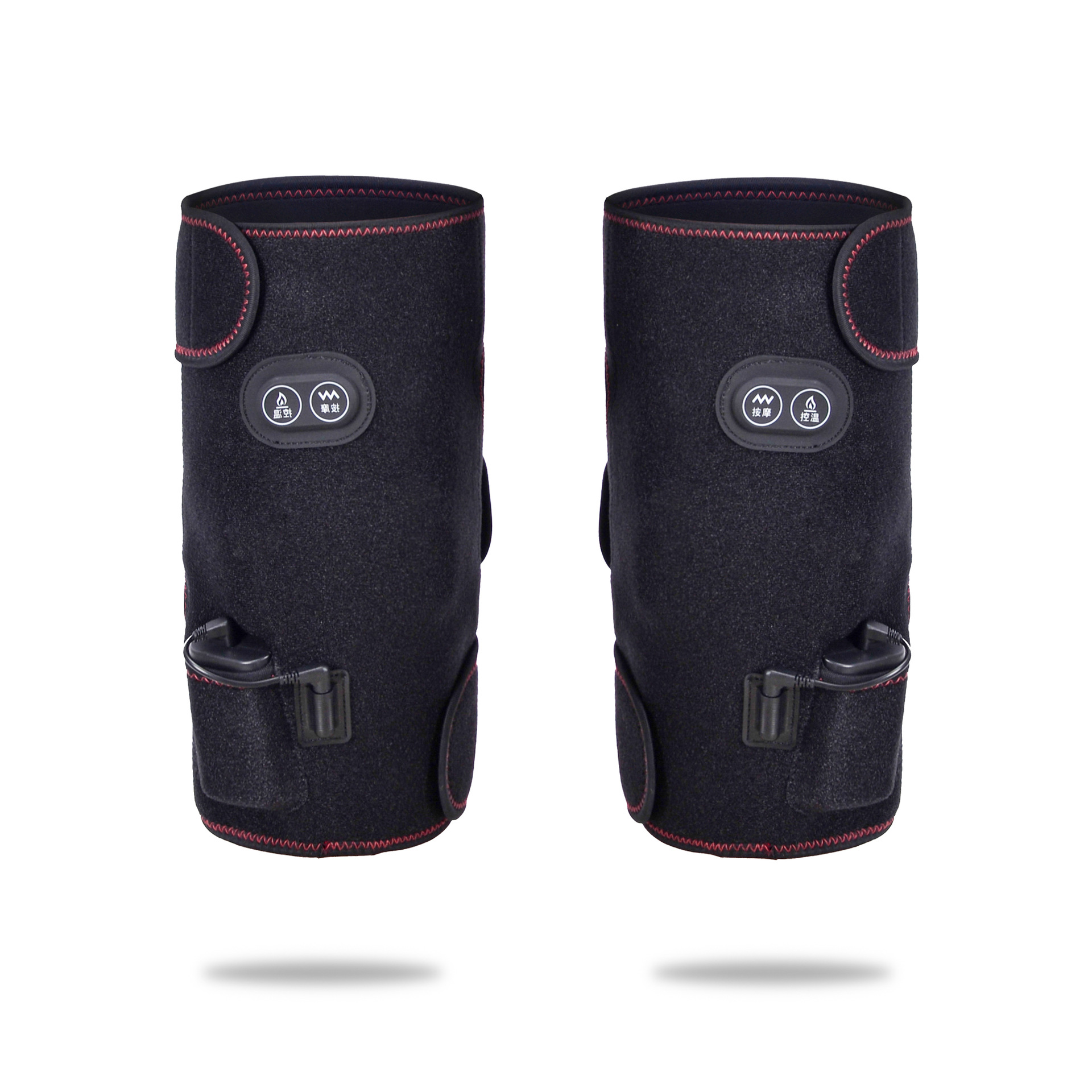 充电发热按摩保暖护膝 中老年老寒腿加热敷远红外护膝盖厂家定制