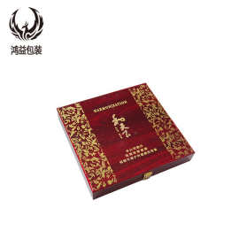 香烟亮光油漆木和天下黄鹤楼中华大重九红利展示收纳包装礼品盒