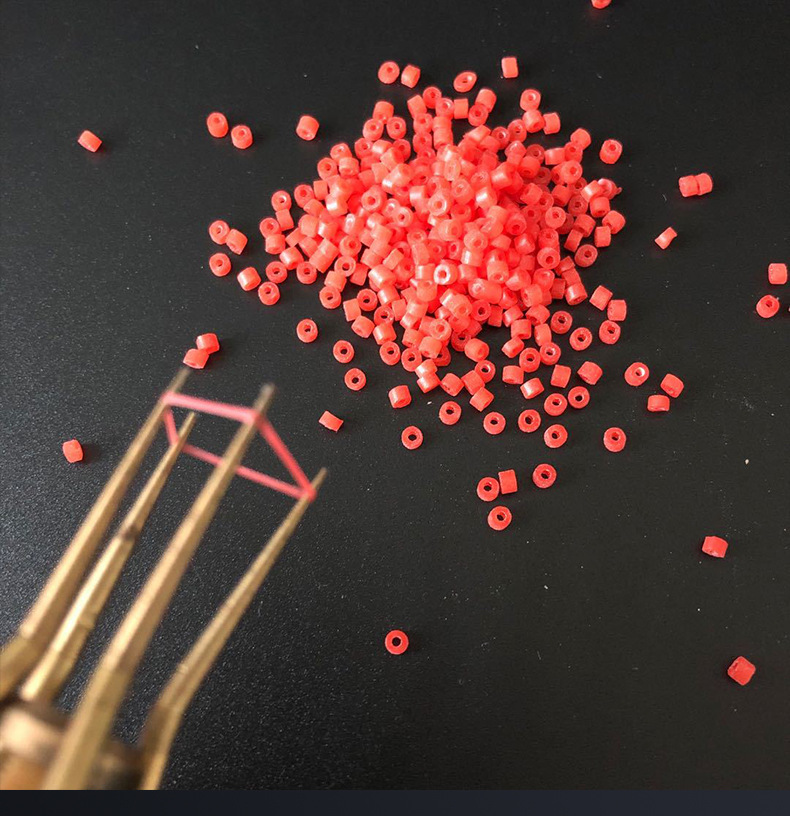 厂家批发绑红虫皮筋圈散装红虫夹皮套红虫笔专用小包装鱼饵皮筋