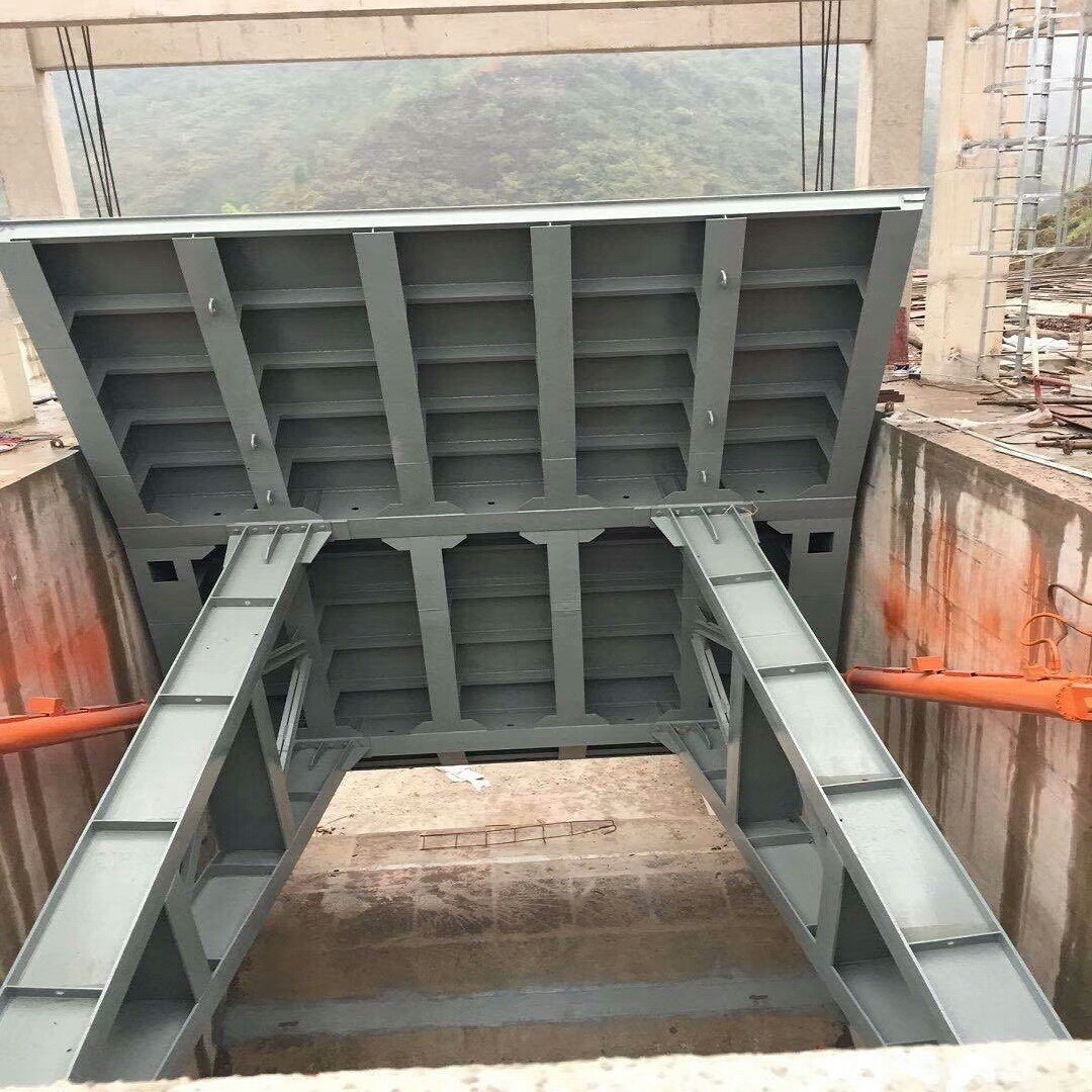 实体厂家水库电站弧形钢闸门 水利钢制弧形闸门 液压弧形钢闸门