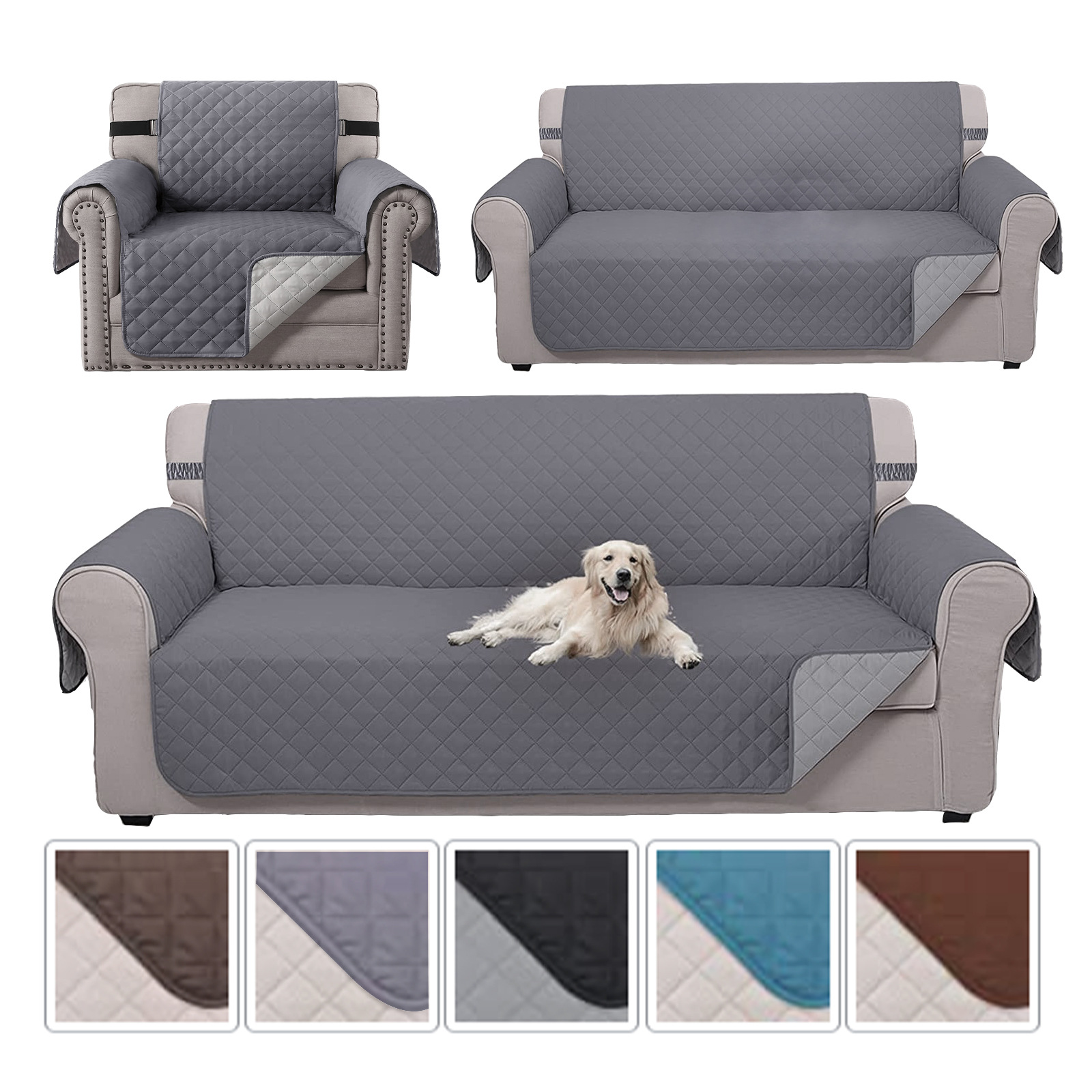 [Elxi] Pet Sofa Pad Waterproof Non-Slip Sofa Slipcover Four Seasons Universal Integrated Pet Sofa Cushion
