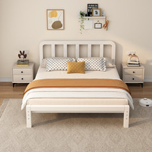 家用现代铁艺床简约儿童单人床1.5米简易铁架床1.8铁床双人床架子