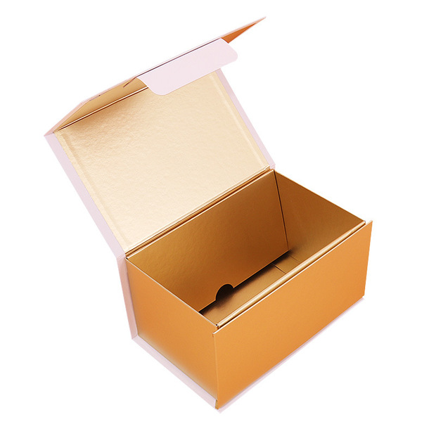 高档折叠书型盒定制 礼物化妆品包装盒高端口红礼盒定做翻盖盒