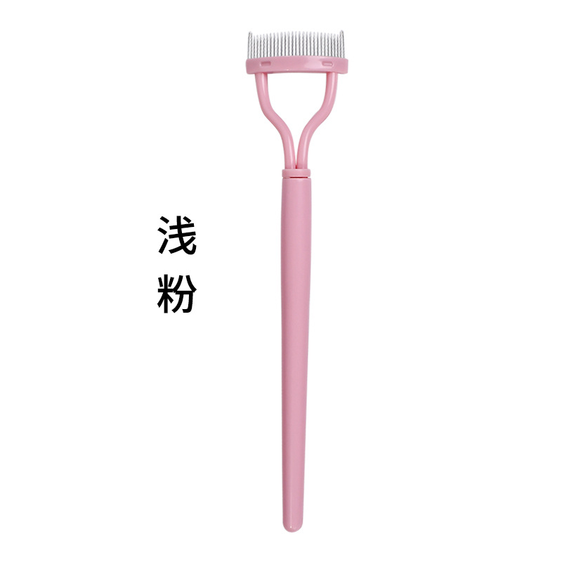 Semi-Arc Steel Tooth Brow Groomer Steel Tooth Mascara Brush Uniform Eyebrow Brush Eyelash Shaping Tool Eyelash Aid