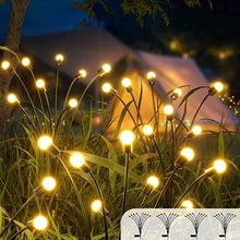 太阳能萤火虫灯LED花园草坪防水地插灯户外庭院氛围装饰彩灯批发