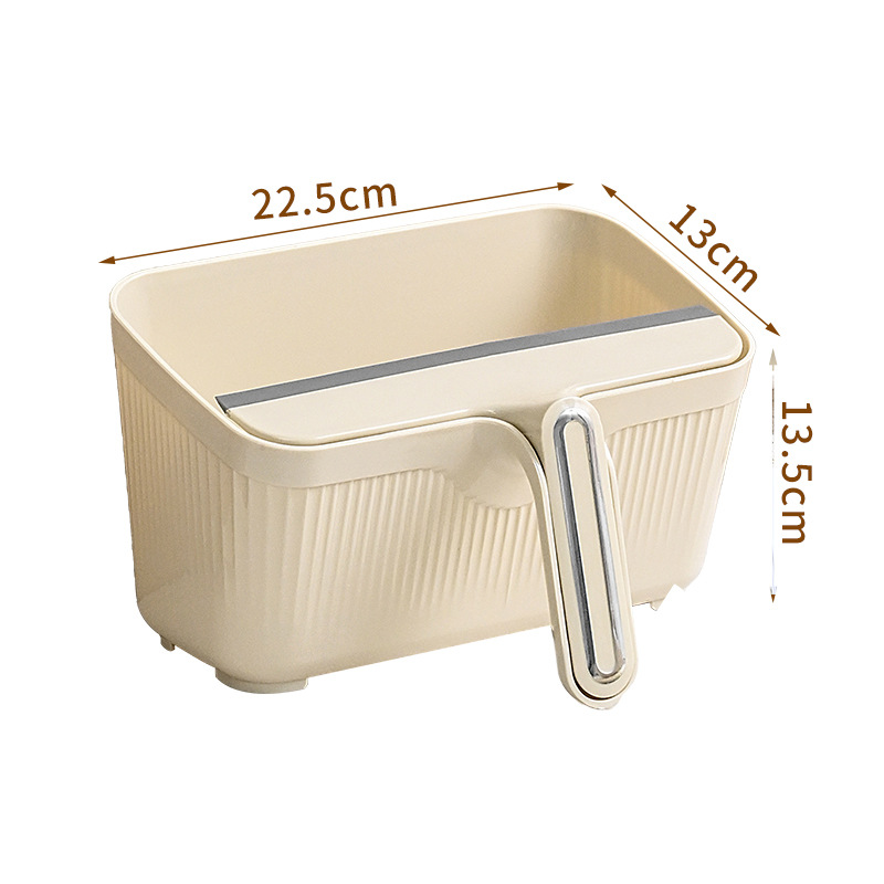 Desktop Trash Bin Household Multi-Functional Kitchen Unit Kitchen Waste Trash Bin with Scraper Desktop Cleaning Set