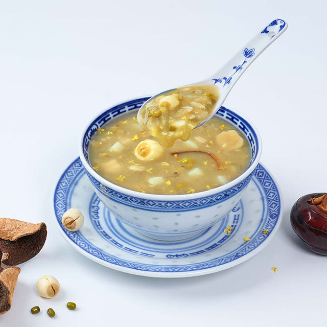 山姆超市悦丰收有机绿豆桂花马蹄爽粥料1.