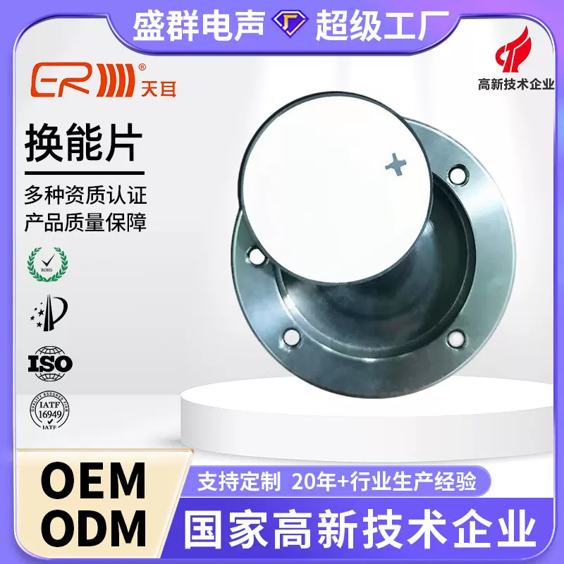 美容大师M级超声波换能器雾化片 压电超声波传感器 美容头换能片