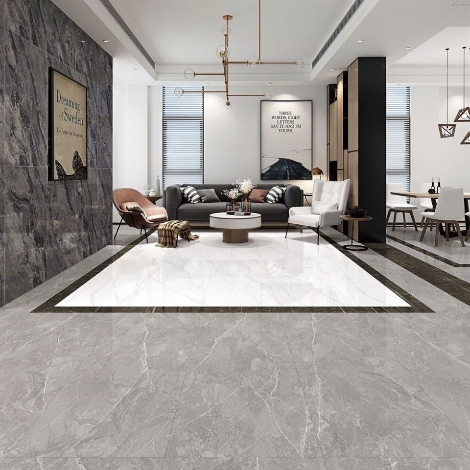 pvc地板革自粘地板贴 纸画仿大理石过道阳台地面装饰自粘防水耐磨杭州