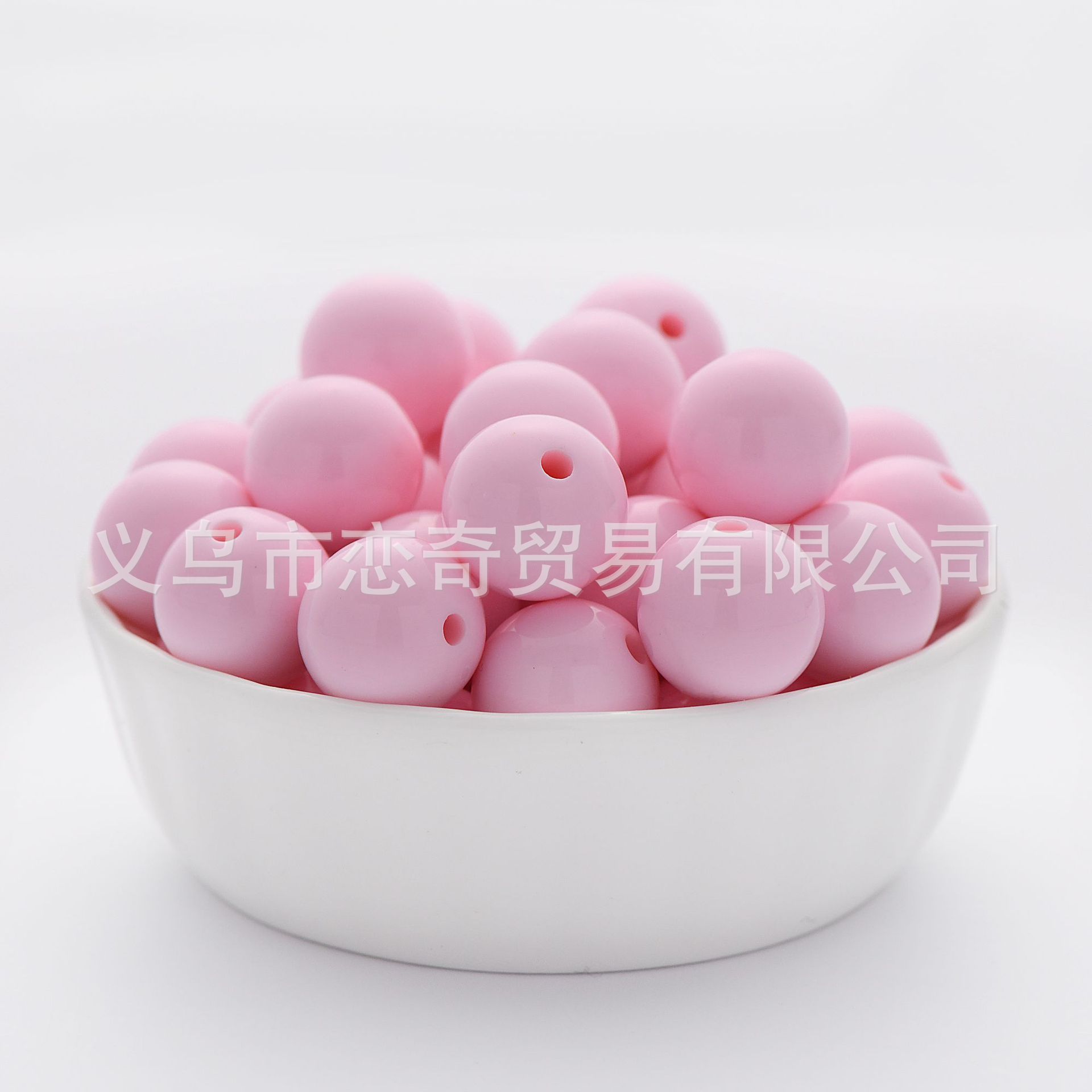 100 Pcs/Pack Acrylic round Beads Macarons Solid Color Beads DIY Handmade Beaded Candy Color Scattered Beads