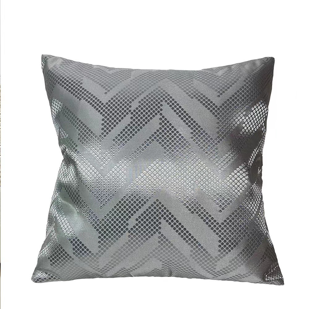 Entry Lux Pillow Folding Line Polka Dot Pattern Living Room Sofa Cushion Cover Lumbar Cushion Cover High Precision Jacquard New Chinese Style