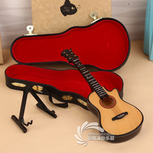 木质缺角迷你民谣吉他模型乐器摆件毕业送男女朋友生日情人节礼物