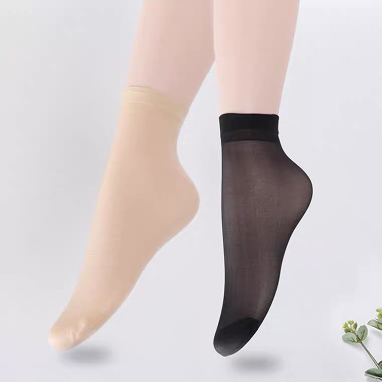 Factory in Stock Velvet Pepper Thin Socks for Women Stall Supply Summer Breathable Thin Short Stockings