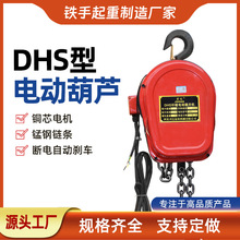 环链电动葫芦DHS1吨3米 固定式链条慢速电动提升机1T3T5吨6M