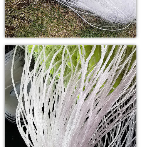 渔网粘网三层鱼网沉网 捕小鱼网白条网丝网浮网白丝鲫鱼加重100米