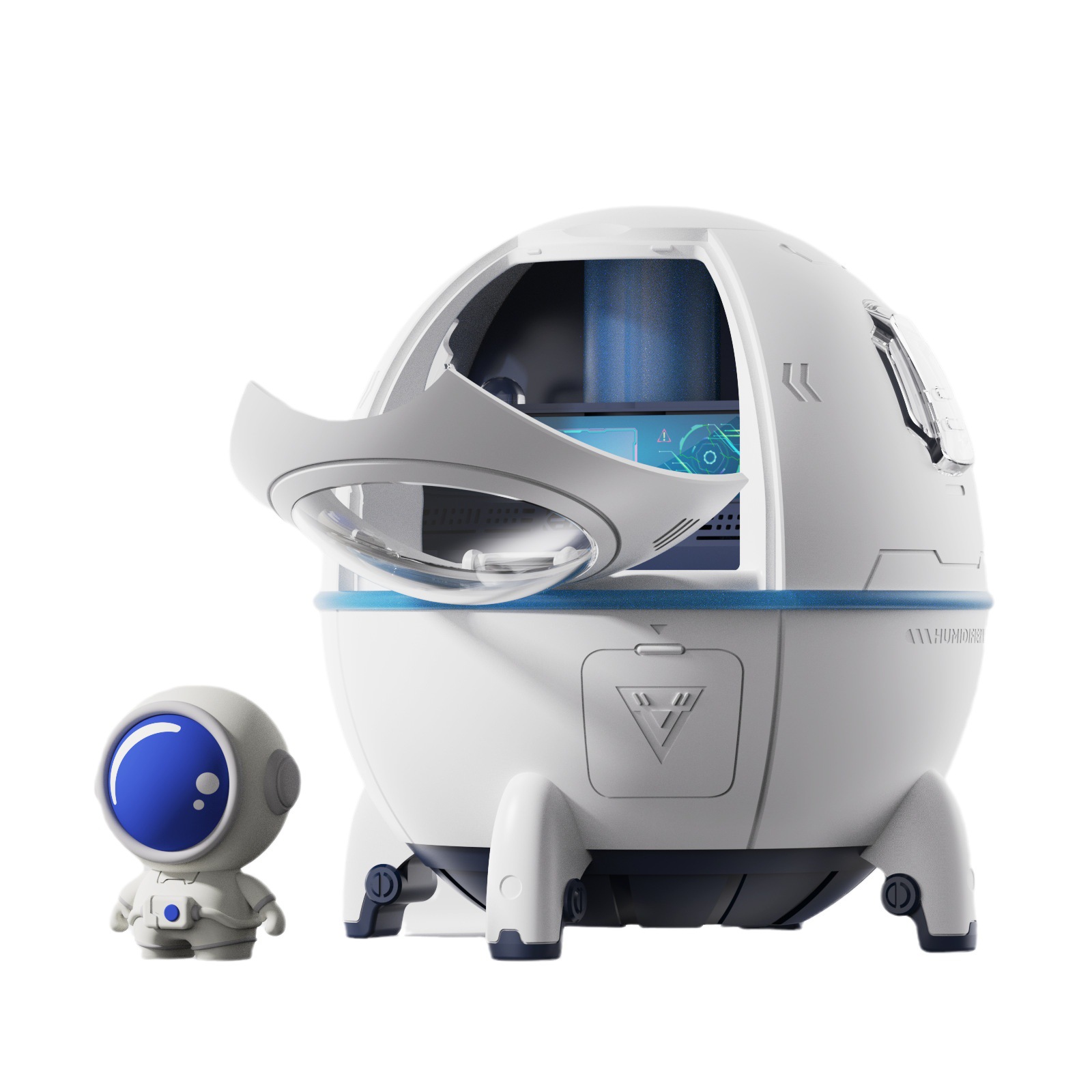 New Creative Space Capsule Mini Household Heavy Fog Air Bedroom Office Desk Surface Panel Small Portable Humidifier