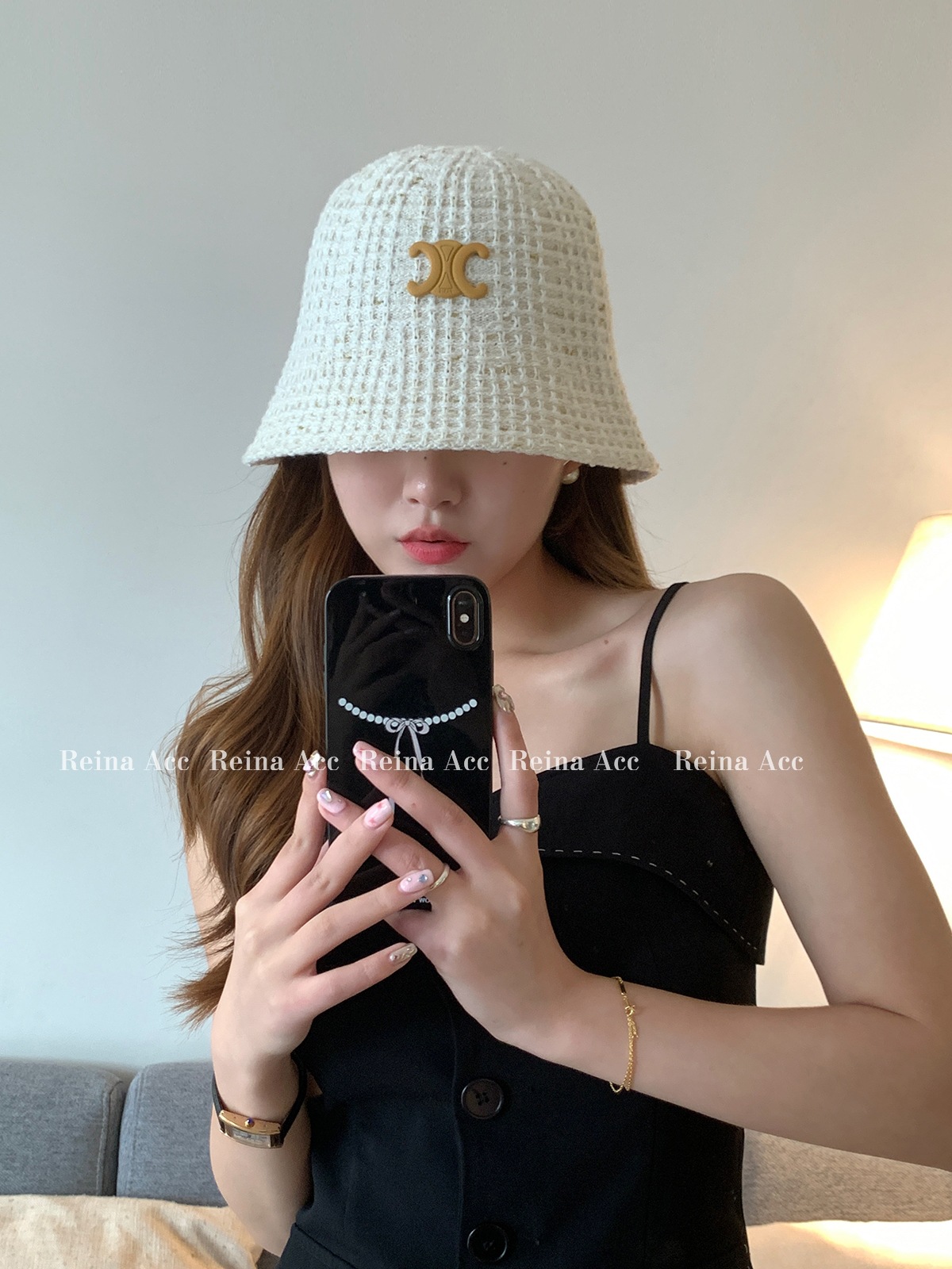 Classic Style Arc De Triomphe High Version New Bucket Hat Bucket Hat Breathable Sun Protection Sun Hat Niche Outdoor Hat