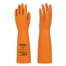 兰浪SR242耐酸碱进口橡胶手套加厚化工业实验室防腐耐用防水手套