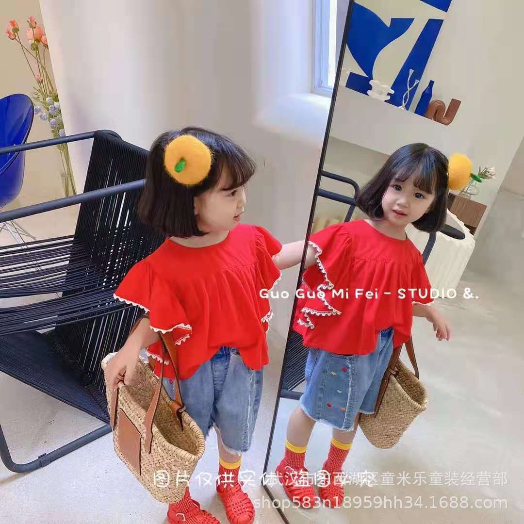 儿童夏装 t恤果果m米菲品牌折扣童装库存批发走份直播货源-阿里巴巴
