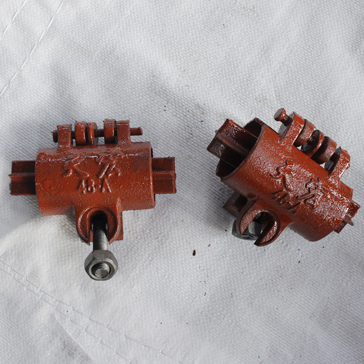 对接扣件 厂家供应脚手架钢管扣件 旋转对接 玛钢建筑固定卡扣