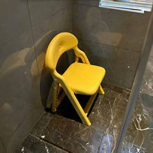 浴室凳子洗澡凳儿童成人卫生间防滑加厚凳子家用板凳靠背椅折叠