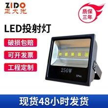 led投光灯10W50W100W200W 正方形新型投光灯园林灯泛光灯隧道灯