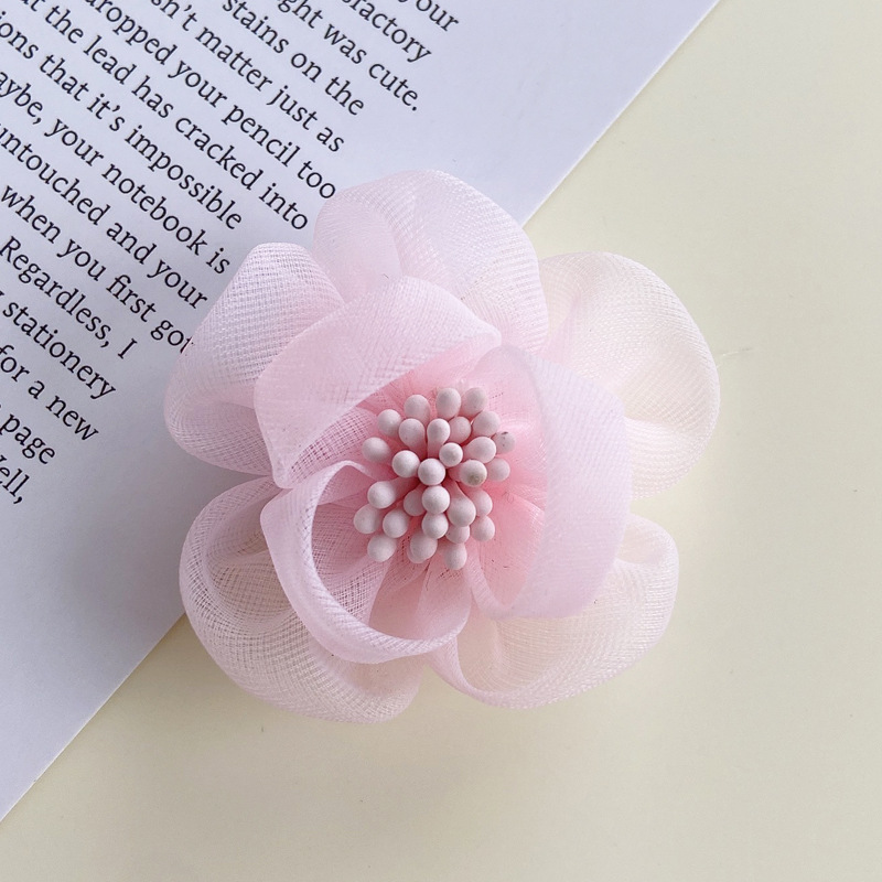 Korean Style Fabric Flower DIY Handmade Silk Flower Organza Chiffon Flower Grenadine Clothing Accessories Hair Accessories Shoes Flower Accessories