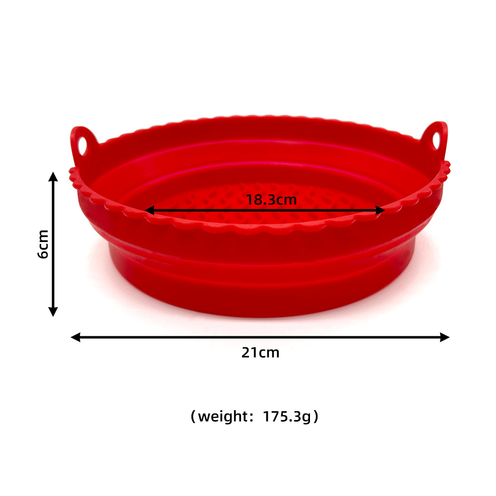 Air Fryer Baking Tray Silicone Frying Potholder Air Fryer Silicone Pot Baking Tray Mat Silicone Frying Potholder