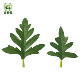 鑫欧希 人造小菊叶单片叶子 小菊花雏菊配材ins风森系花艺装饰
