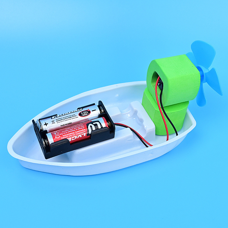 风动力船 科技小制作手工diy材料小学生科学实验发明新能源套推荐