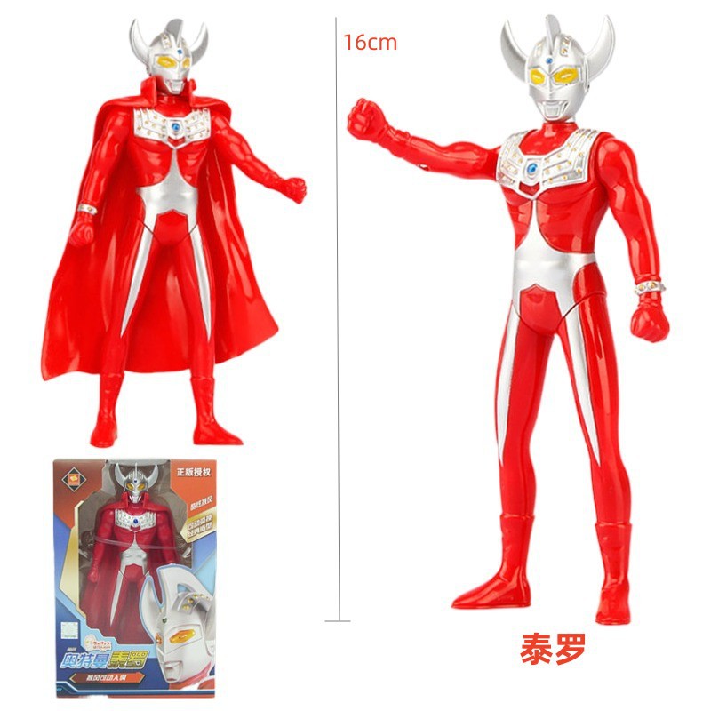 Officially Authorized Jinjiang Ultraman Toy Superman Saventello First Generation Ace Doll with Cloak Movable Joint