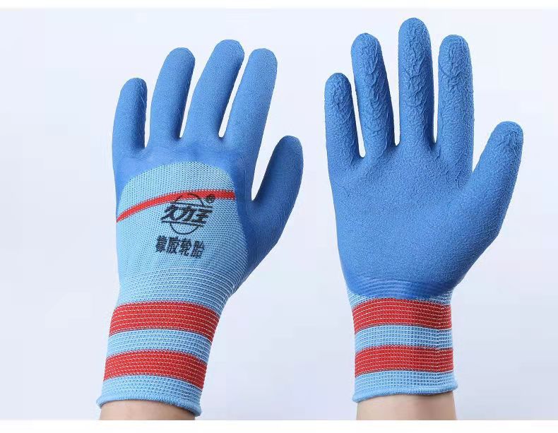 厂家货源劳保手套轮胎橡胶加厚舒适柔软防滑防油劳保手套