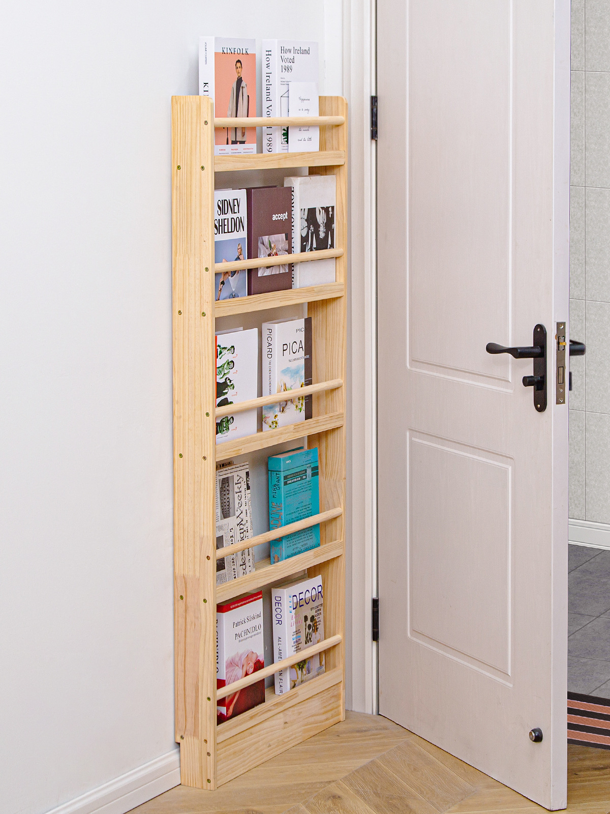 门后超薄置物架靠墙窄架子网红墙上装饰物品架放东西的落地窄小